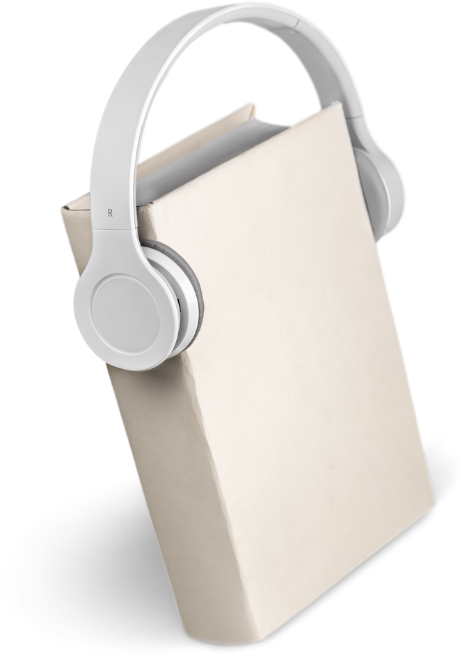 Wireless Headphones on Book